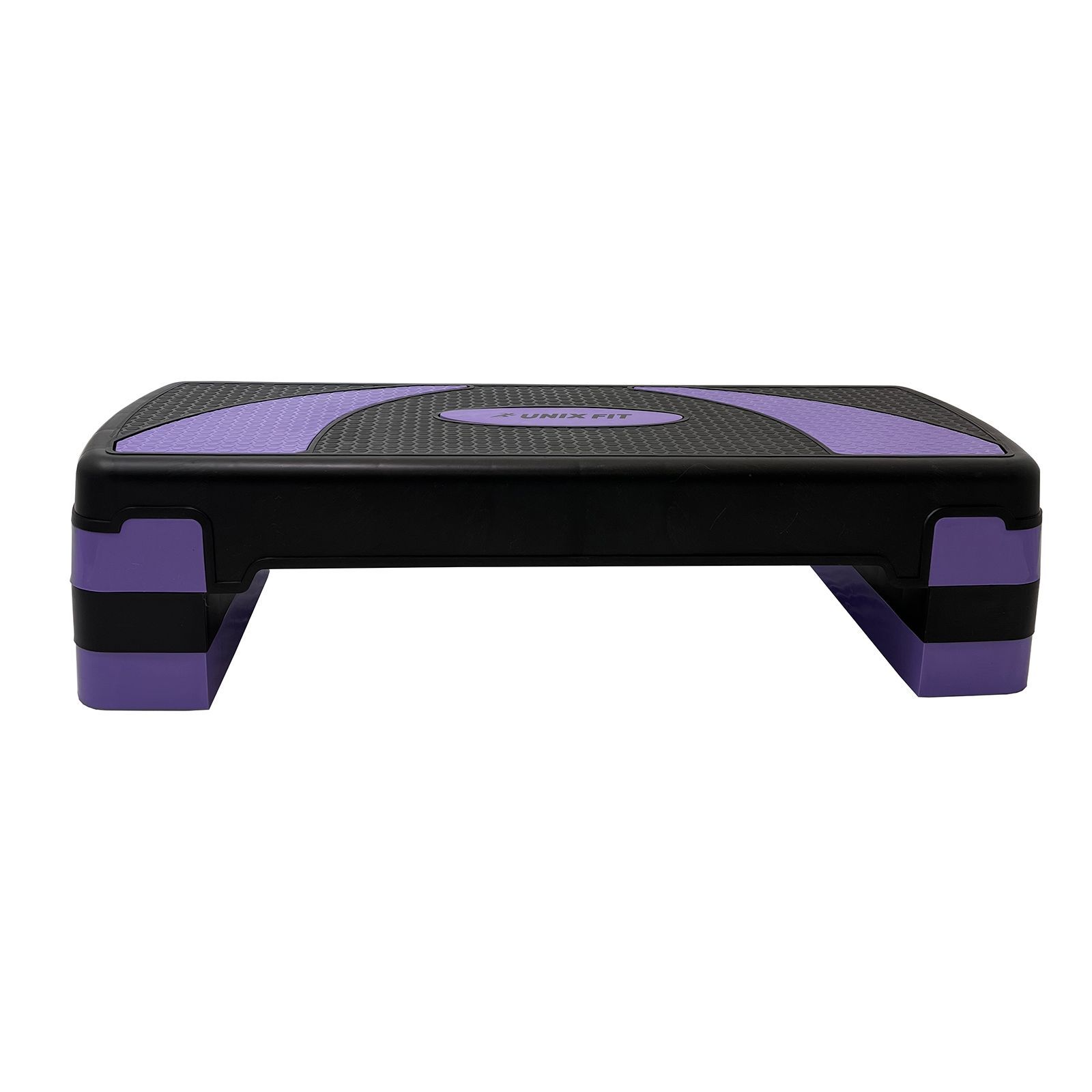 Степ-платформа UNIX Fit для фитнеса 3 уровня, 80 см, фиолетовый