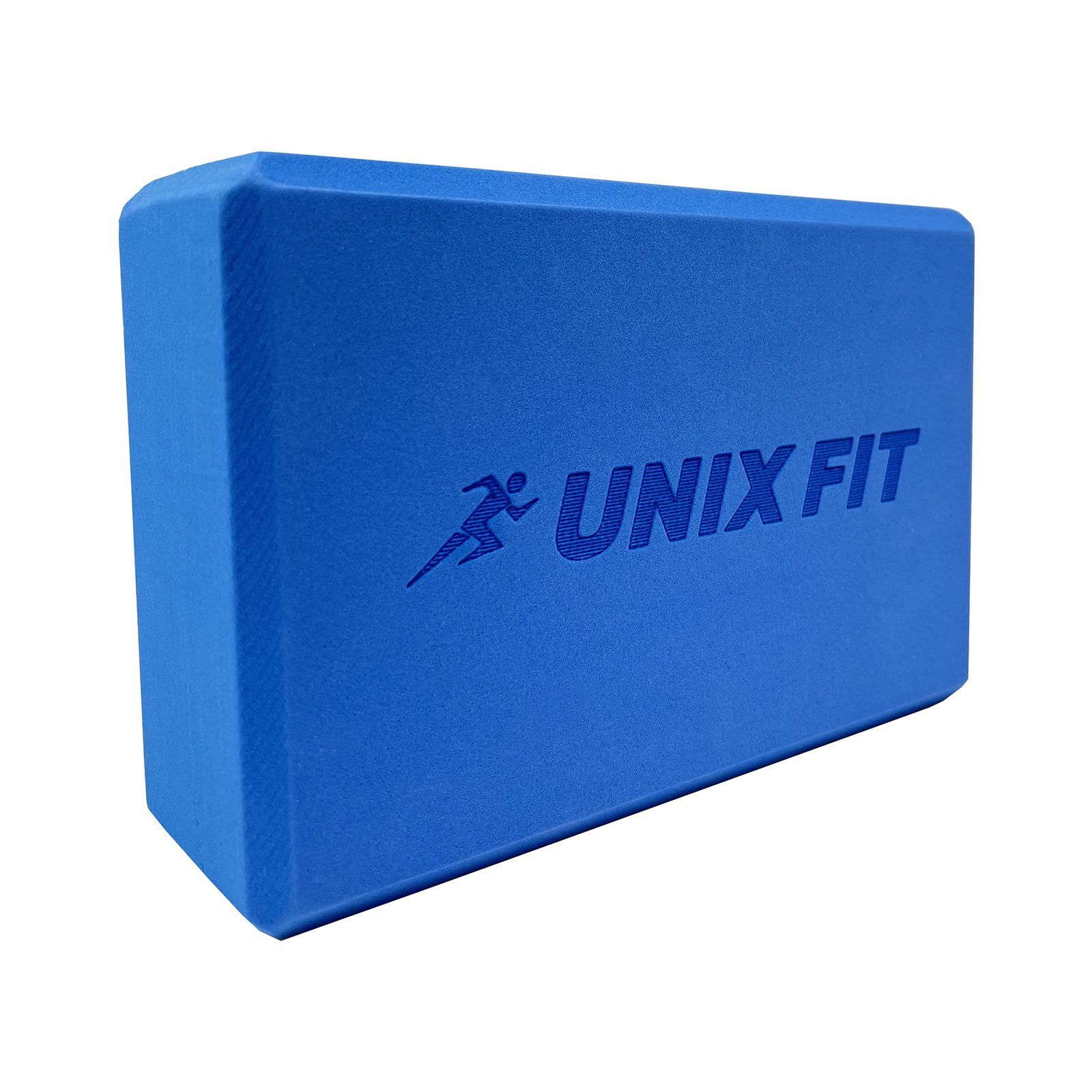 Блок для йоги и фитнеса UNIX Fit (200 г) 23 х 15 х 7 см, 1 шт, голубой