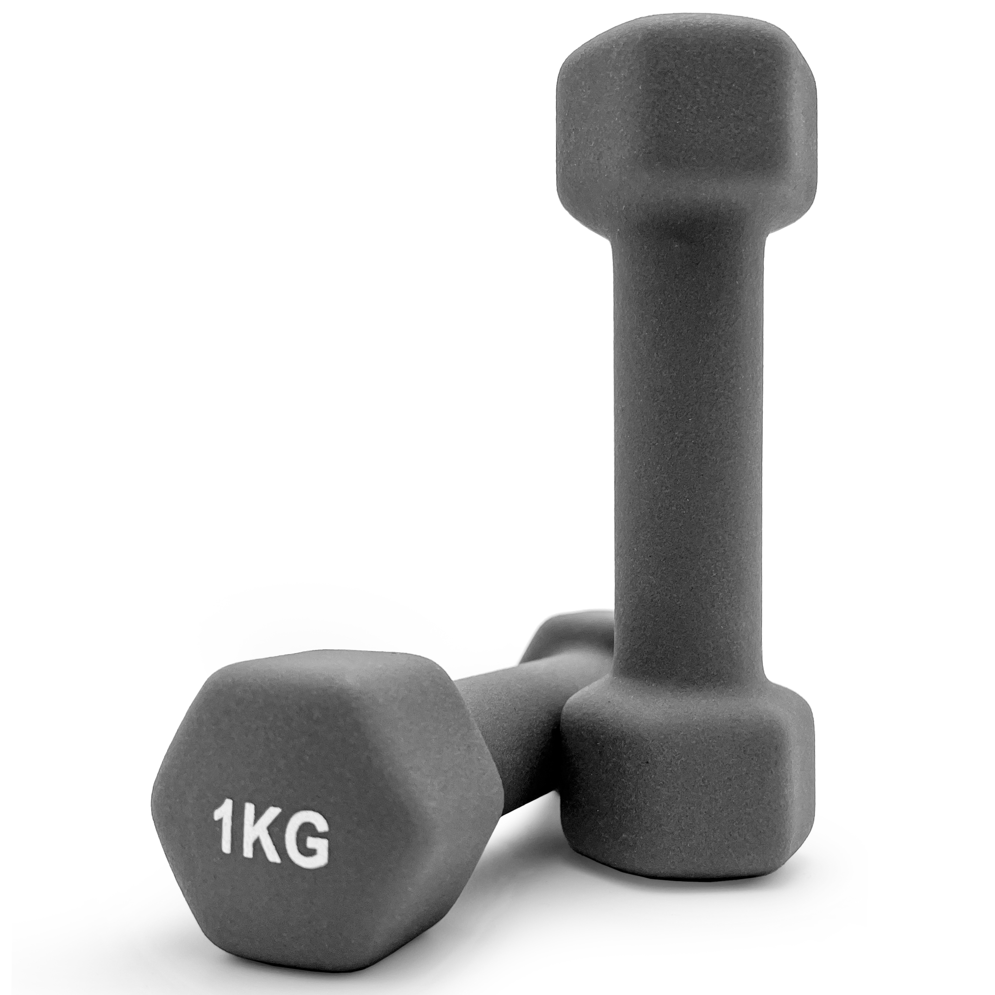 

Гантель UNIX Fit неопреновая 1 кг Grey, 2 шт., Неопреновые