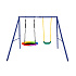 Качели уличные с воротами UNIX Line двойные 80+40 см Color